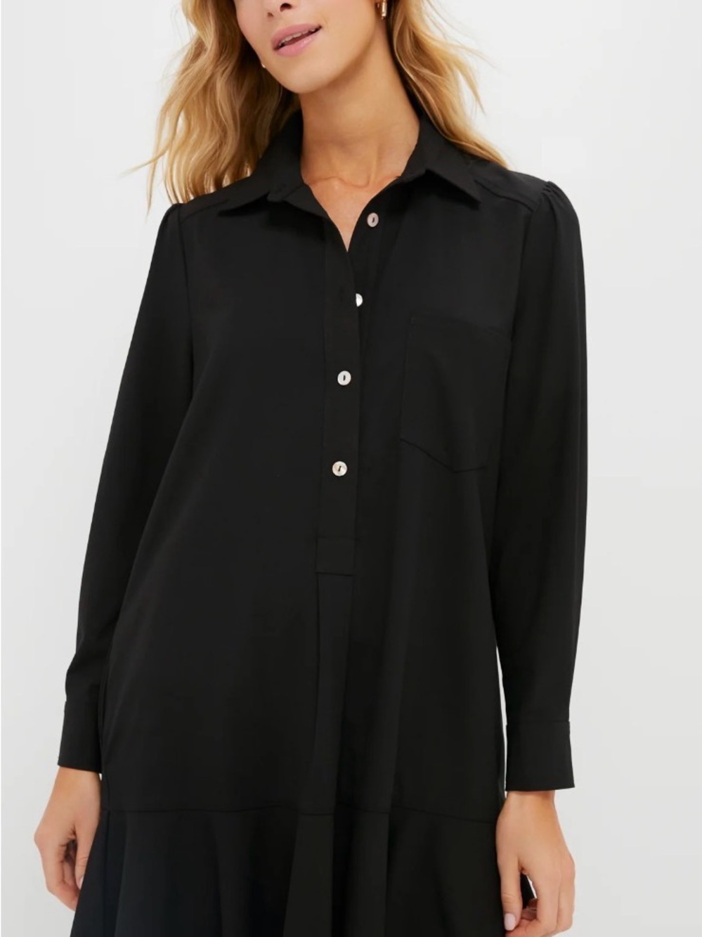 Tuckernuck Black Long-Sleeve Button-Down Shirt
